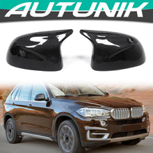 Cargar imagen en el visor de la galería, M Style Real Carbon Fiber Side Mirror Cap Cover For BMW X5 F15 X6 F16 2014-2018 mc143
