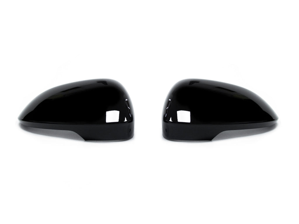 Gloss Black Mirror Cover Caps For VW Golf 8 MK8 2021-2023 W/ Lane Assist mc138