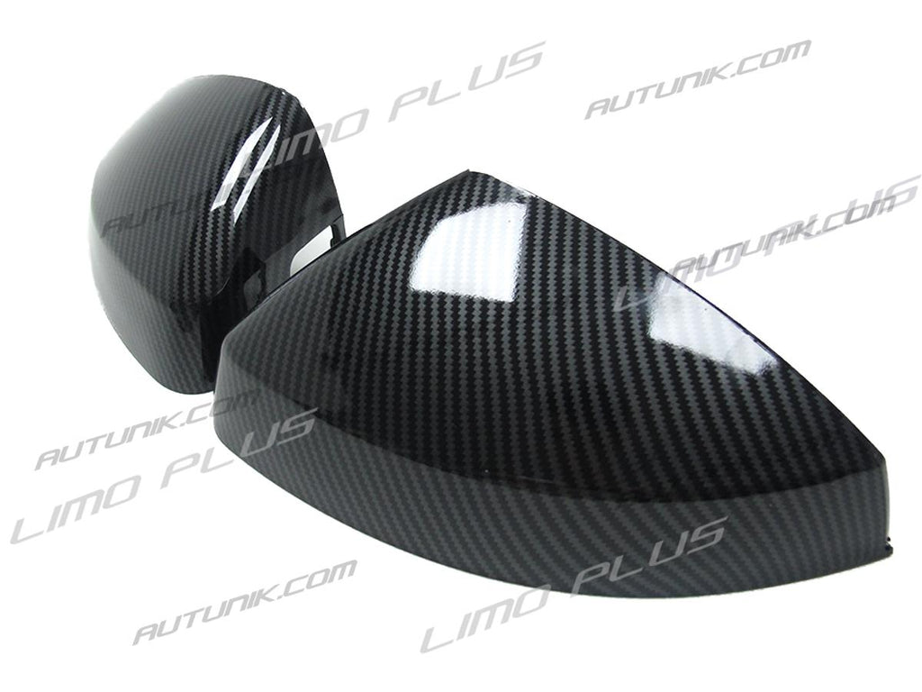 Carbon Fiber Look Mirror Cover Caps For Audi A3 8V S3 RS3 2014-2021 w/ Lane Assist mc67