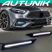 Load image into Gallery viewer, Autunik For 2022-2023 Mercedes C-Class W206 Sedan AMG Bumper LED DRL Fog Light White
