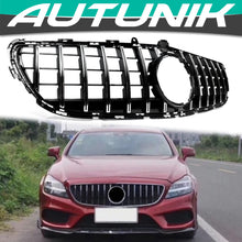 Load image into Gallery viewer, Autunik Chorme+Black Panamericana GT Grille For 2015-2018 Benz W218 CLS400 CLS500 CLS550