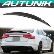 Laden Sie das Bild in den Galerie-Viewer, Autunik For Audi A4 B8 Sedan 2008-2012 Real Carbon Fiber Trunk Spoiler Wing