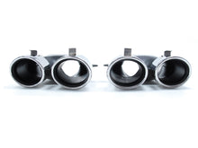 Charger l&#39;image dans la galerie, C43 Black Rear diffuser+Chrome Exhaust Tips For Mercedes Benz C-class C205 A205 Coupe AMG Line 2015-2020 di29