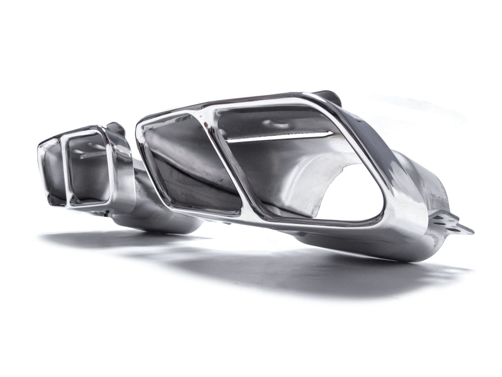 Autunik Chrome Exhaust Pipe Muffler Tips for Mercedes W176 A45 C117 CLA45 X156 GLA45 AMG et31