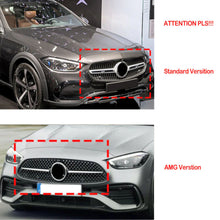 Cargar imagen en el visor de la galería, Chrome GT Front Grille Grill For 2022-2023 Mercedes W206 C200 C300 Non-AMG