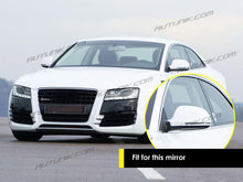 Load image into Gallery viewer, Autunik For 2008-2012 Aud A4 B8 S4 A5 S5 Chrome Mirror Cover Caps Replacement w/o Lane Assist mc2