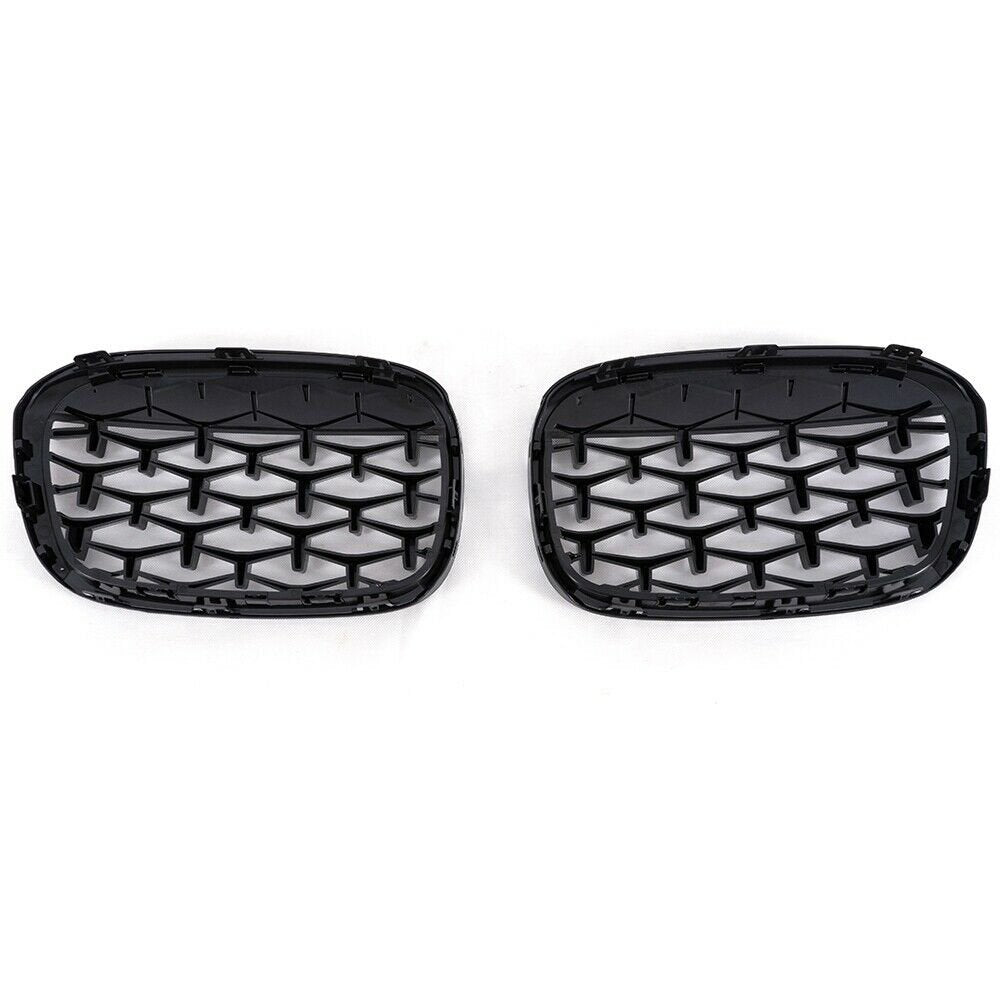 Black Diamond Front Kidney Grille For BMW F48 F49 X1 2016-2019