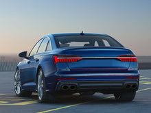 Load image into Gallery viewer, S6 Style Rear Diffuser + Black Exhaust Tips For Audi A6 C8 S6 S-Line 2019-2023 di133