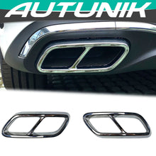 Cargar imagen en el visor de la galería, Autunik For 2022-2023 Mercedes Benz C Class W206 Chrome Rear Exhaust Pipe Cover Trims
