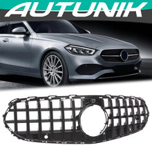 Load image into Gallery viewer, Black GT Front Grille Grill For 2022-2023 Mercedes W206 C200 C300 Non-AMG Bumper Only