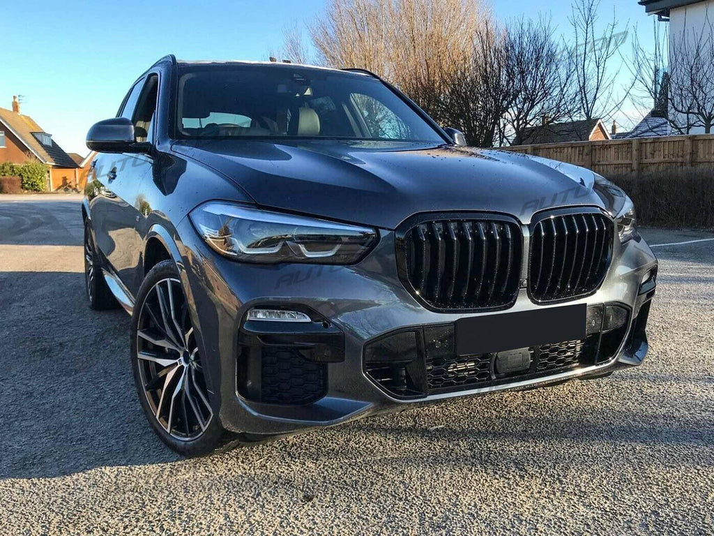 Gloss Black Front Kidney Grille for BMW X5 G05 2019-2023 fg15