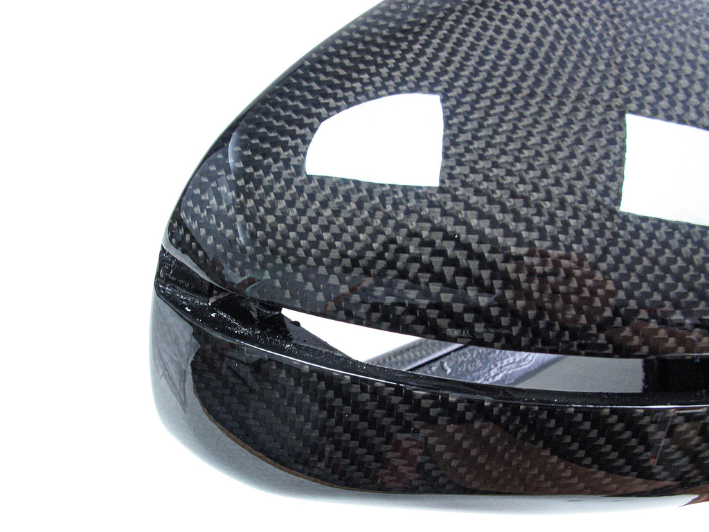 Real Carbon Fiber Side Mirror Cover Caps Replacement for Audi R8 TT MK2 8J TTS TTRS 2006-2014 od21