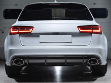 Cargar imagen en el visor de la galería, RS6 Look Rear Diffuser w/ Silver Exhaust Tips For Audi C7 A6 S-line S6 2016-2018 di144 Sales