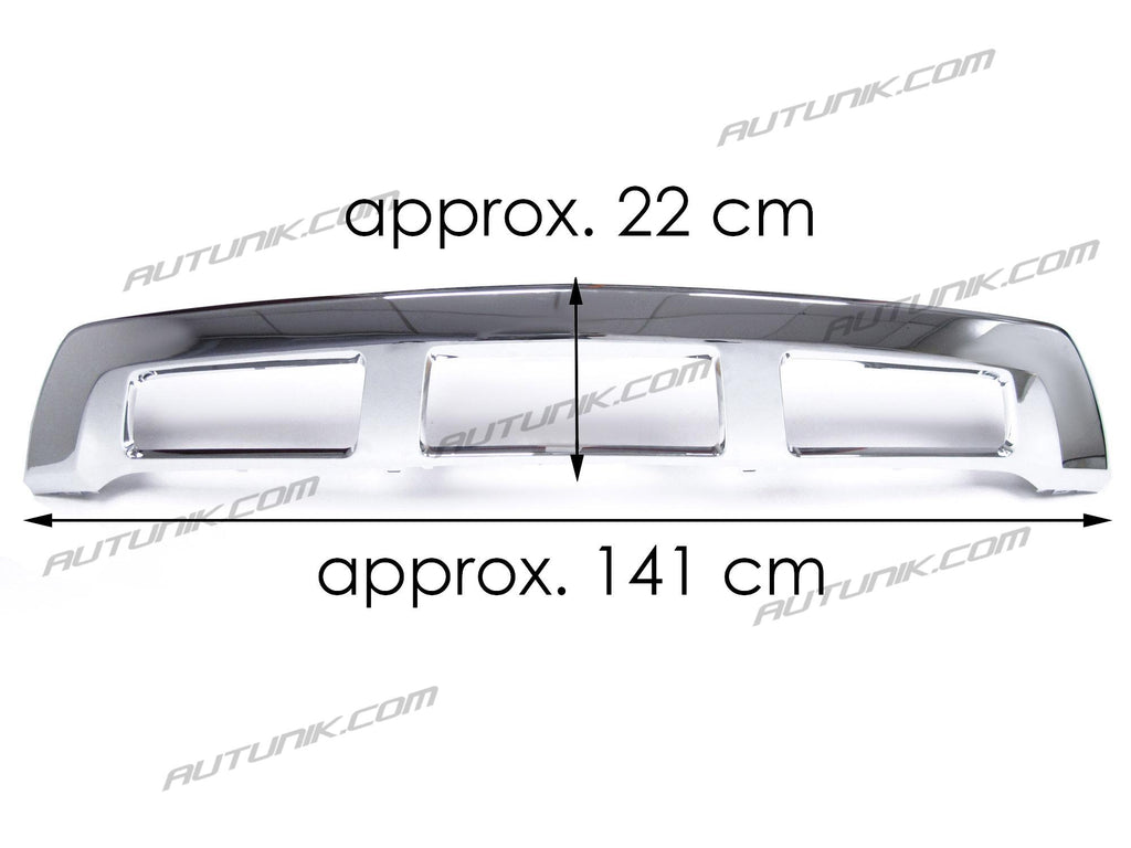 Autunik Chrome Lower Bumper Mouldings Valance Plate for Mercedes GL X166 GL350 GL450 2013-2016 di113