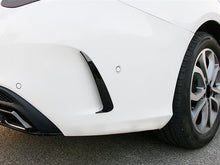Cargar imagen en el visor de la galería, Autunik Glossy Black Rear Canards Side Air Vent Trims For Mercedes W205 Sedan C300 C43 AMG Sport Bumper 2015-2020  pz19