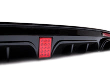 Cargar imagen en el visor de la galería, Carbon Look Rear Diffuser w/ Light + Black Exhaust Tips For 13-17 Mercedes S-Class W222 Sedan AMG Pack di136