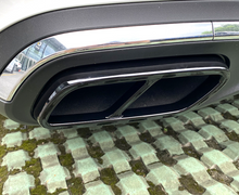 Load image into Gallery viewer, Autunik For 2022-2023 Mercedes Benz C-Class W206 Black Rear Exhaust Pipe Cover Trims