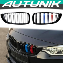 Load image into Gallery viewer, M-Color Front Hood Grille Gloss Black For BMW 4-Series F32 F33 F36 2014-2020