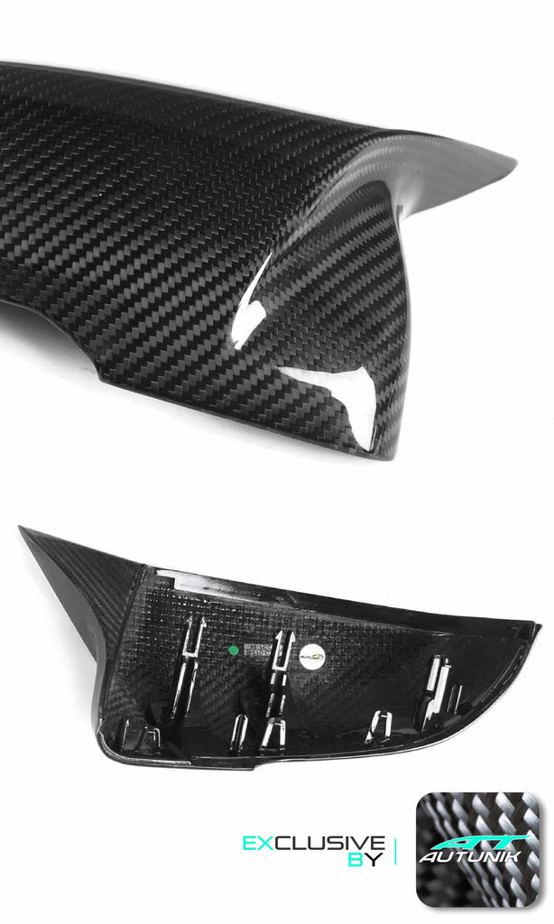 100% Dry Carbon Fiber Mirror Cover Caps Replace for BMW X1 F48 F49 Z4 G29 mc150