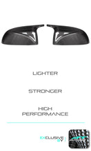 Laden Sie das Bild in den Galerie-Viewer, 100% Dry Carbon Fiber Mirror Covers M Style Replace for BMW X3 G01 X4 G02 X5 G05 X6 G06 X7 G07 2019+ mc157