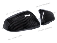 Charger l&#39;image dans la galerie, Real Carbon Fiber Mirror Cover Caps For 2020+ Toyota Supra A90 Replacement Wing mc142