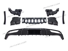 Load image into Gallery viewer, C63S Style Rear Diffuser + Black Exhaust Tips for Mercedes W205 Coupe/Convertible C300 C43 AMG 2015-2021 di74
