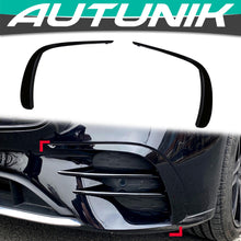 Load image into Gallery viewer, Autunik Black Front Canards Splitter for Benz E Class W213 S213 C238 A238 AMG Line 2021-2023