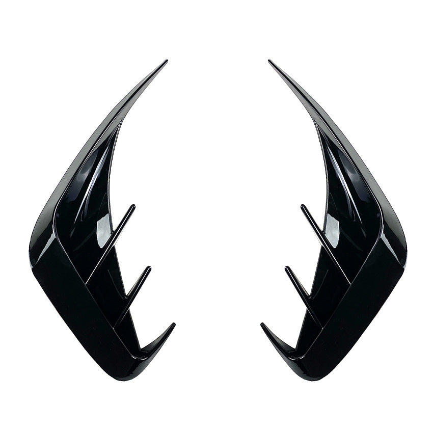 Gloss Black Rear Bumper Side Vent Splitter for BMW 3-Series G20 m340i 330i M-Sport 2019-2022