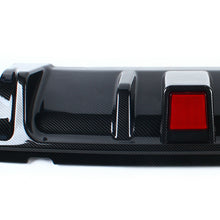 Cargar imagen en el visor de la galería, Autunik For 2014-2017 Infiniti Q50 Rear Bumper Diffuser Lower Lip with LED Light Carbon Fiber Look
