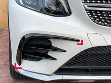 Load image into Gallery viewer, Autunik Black Front Canards Splitter Air Vent Trim for Benz GLC X253 C253 AMG Line 16-19 pz109