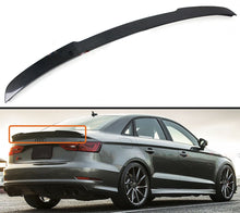Cargar imagen en el visor de la galería, Autunik Real Carbon Fiber Rear Trunk Spoiler Wing For Audi A3 8V S3 RS3 Seadn 2014-2020