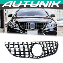 Load image into Gallery viewer, Autunik For 2014-2017 Mercedes Benz W207 C207 Coupe/Convertible GT Front Grille Bumper Grill Chrome+Black