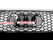 Charger l&#39;image dans la galerie, Quattro Look Chrome Honeycomb Front Hood Grille For 2013-2016 Audi B8 A4 S4 B8.5 fg207