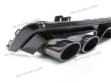 Load image into Gallery viewer, S6 Style Rear Diffuser + Black Exhaust Tips for Audi C8 A6 S-line S6 2019-2023 di92