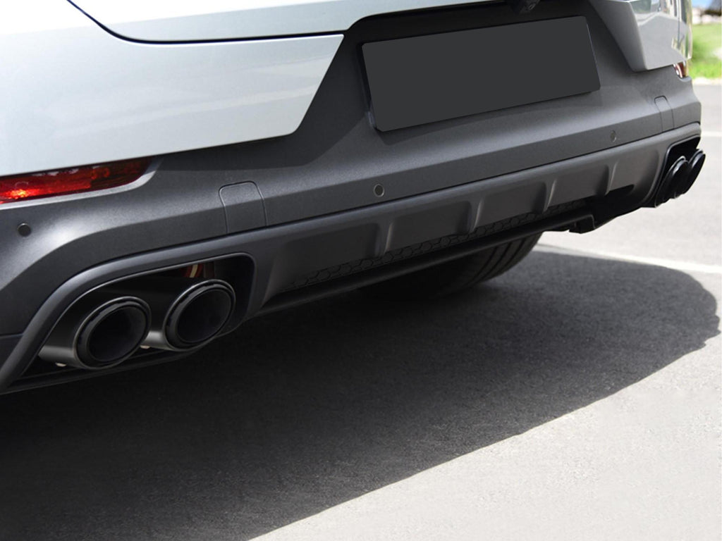 Autunik For 2014-2022 Porsche Macan S 3.0L Black Sport Exhaust Tips Tailpipe 3-Layers et197