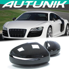 Load image into Gallery viewer, Real Carbon Fiber Side Mirror Cover Caps Replacement for Audi R8 TT MK2 8J TTS TTRS 2006-2014 od21
