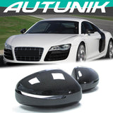 Real Carbon Fiber Side Mirror Cover Caps Replacement for Audi R8 TT MK2 8J TTS TTRS 2006-2014 od21