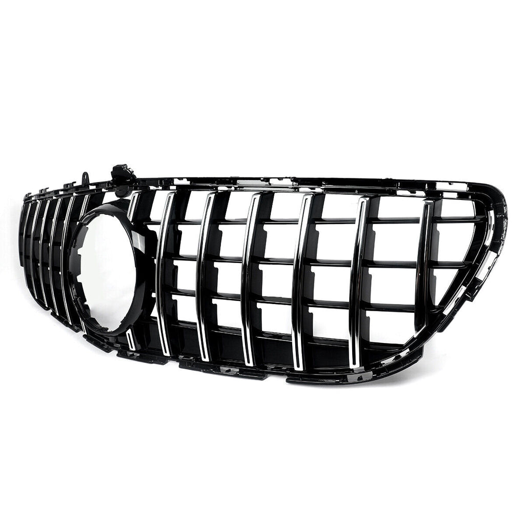 Autunik Chorme+Black Panamericana GT Grille For 2015-2018 Benz W218 CLS400 CLS500 CLS550