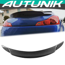 Laden Sie das Bild in den Galerie-Viewer, Autunik For 2008-2013 Infiniti G37 Coupe Carbon Fiber Trunk Spoiler Wing