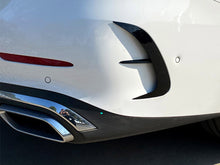 Cargar imagen en el visor de la galería, For 2022+ Mercedes C W206 S206 AMG Sport Rear Bumper Canards Side Air Vent Trims Glossy Black