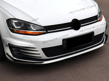 Cargar imagen en el visor de la galería, Autunik Glossy Black Front Bumper Canard Set for VW Golf MK7 GTI 2013-2016 vw89