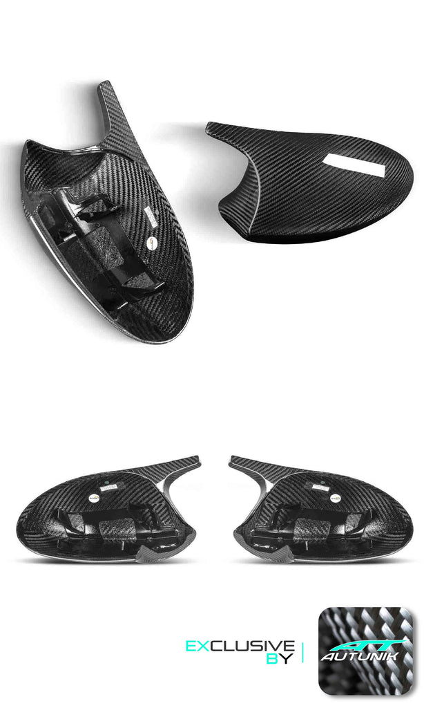 100% Dry Carbon Fiber Mirror Cover Caps M3 Style Replace for BMW E90 E91 E92 E93 PRE-LCI 2004-2009 mc159