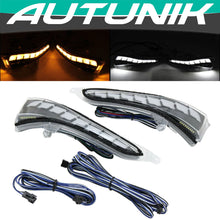 Charger l&#39;image dans la galerie, Clear LED DRL Mirror Sequential Turn Signal Lights For 2014-2022 Infiniti Q50/Q60