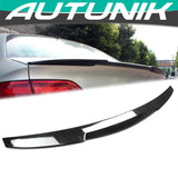 Autunik For 09-12 Audi A4 B8 Sedan Carbon Fiber Look M4 Style Rear Trunk Lid Spoiler