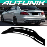 Autunik For 2010-2016 Mercedes E-Class W212 Sedan E350 E550 E63 AMG Trunk Spoiler Wing RT Style