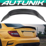 Autunik Real Carbon Fiber Rear Trunk Spoiler R Style for Mercedes-Benz W204 2-door Coupe C204 2011-2015