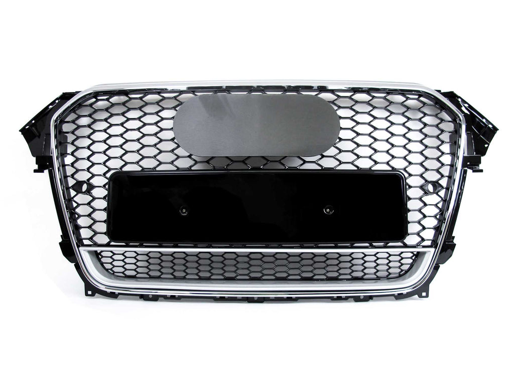 Quattro Look Chrome Honeycomb Front Hood Grille For 2013-2016 Audi B8 A4 S4 B8.5 fg207