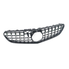Charger l&#39;image dans la galerie, Autunik For 2015-2017 Mercedes W217 Coupe S63 AMG Silver/Black GT Front Grille Grill with Camera