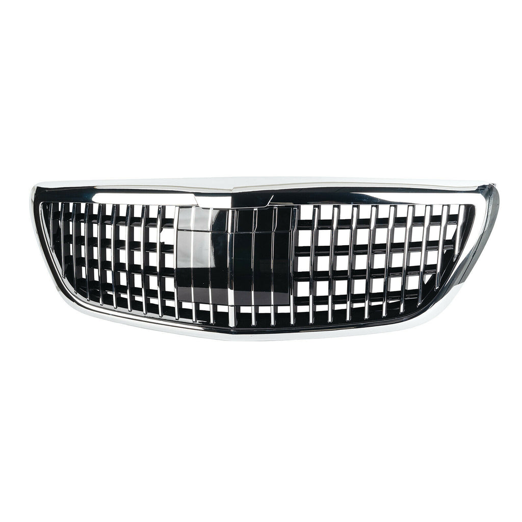 Autunik For 2014-2020 Mercedes S-Class W222 Sedan Maybach Look Front Grille Grill Chrome