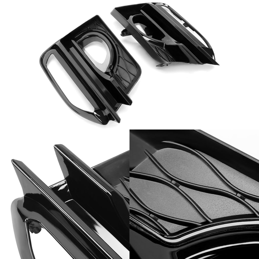 Front Fog Light Cover Trims For 2014-2017 Infiniti Q50 Sport Bumper
